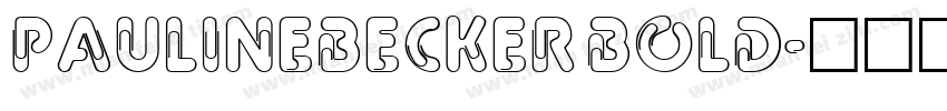 PaulineBecker Bold字体转换